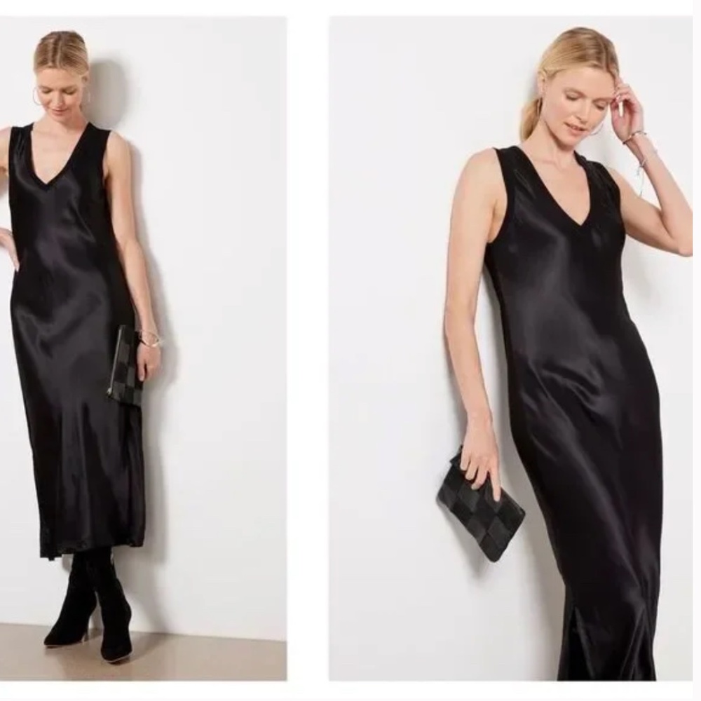 Michael  Stars Randi slip midi dress, XS, GD1066 - Picture 3 of 8